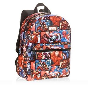 Bioworld Marvel Comic Print 16" Standard Size Backpack Super Hero